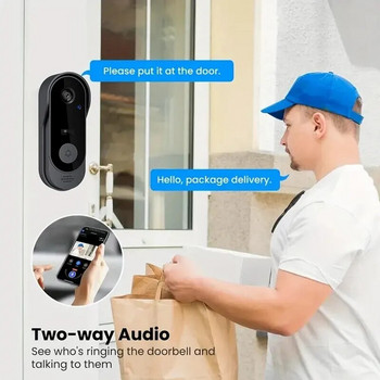 Tuya Wireless Doorbell Αδιάβροχο WIFI Video Smart Door Door Camera Button Camera Welcome by Chime Security Alarm For House