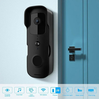 Tuya Smart Video Doorbell Водоустойчив нощно виждане Home Security 1080P FHD камера Цифров визуален домофон WIFI Tuya Door Bell 1X