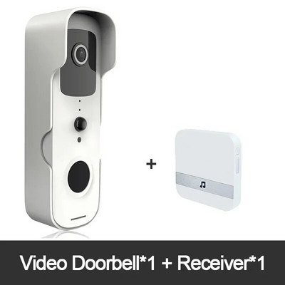 Tuya Smart Video Doorbell Αδιάβροχο Night Vision Home Security 1080P FHD Camera Ψηφιακή οπτική ενδοεπικοινωνία WIFI Tuya Door Bell 1X