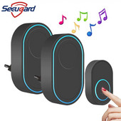 Bezdrôtový zvonček, vonkajší uvítací zvonček, zvonček, hudobná melódia, pripomienka, inteligentný domáci bezpečnostný alarm, zástrčka EÚ, Spojené kráľovstvo, USA