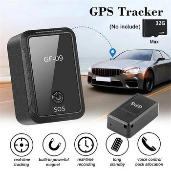 Mini GF-09 GPS Car Tracker Tracking σε πραγματικό χρόνο Anti-Theft Anti-Lost Locator Ισχυρή μαγνητική βάση SIM Message Positioner