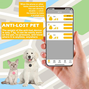 Мини GPS тракер Bluetooth Anti-Lost Device Портативен детски портфейл за домашни любимци Проследяване за IOS/ Android Smart Finder Локатор Аксесоари
