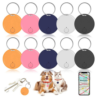 Mini GPS sekimo priemonė „Bluetooth“ apsaugos nuo pametimo prietaisas, nešiojamasis naminių gyvūnėlių, vaikų piniginės stebėjimas, skirtas IOS / „Android“ išmaniesiems ieškiklio priedams