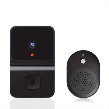 Безжичен звънец WiFi Външен HD камера Охранителен звънец Нощно виждане Видео домофон Промяна на глас Домашен монитор Врата за телефон