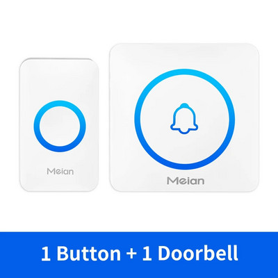 iAlarm Smart Doorbell Ασύρματο Κουδούνι ασφαλείας IP65 Αδιάβροχο Outdoor Door Bell 60 Songs 5 ρυθμιζόμενο κιτ ηχητικής έντασης