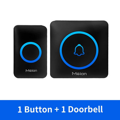 iAlarm Smart Doorbell Ασύρματο Κουδούνι ασφαλείας IP65 Αδιάβροχο Outdoor Door Bell 60 Songs 5 ρυθμιζόμενο κιτ ηχητικής έντασης