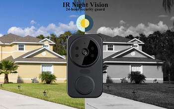 Έξυπνο σπίτι Visual Doorbell Κάμερα WIFI Βίντεο Τηλέφωνο Ασύρματο κουδούνι πόρτας Ασφάλεια βίντεο ενδοεπικοινωνία HD Night Vision για διαμερίσματα