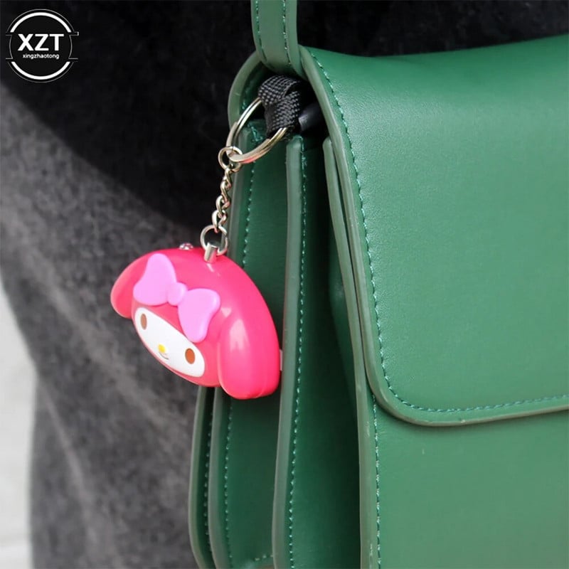 Cute Mini Self Defense Alarm Keychain Personal Security Συναγερμός Anti Attack Ηλεκτρονική σειρήνα έκτακτης ανάγκης