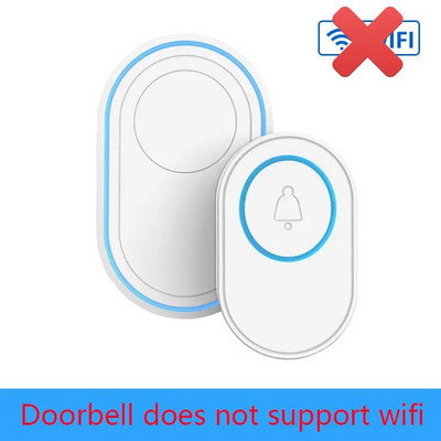 Sonerie wireless WiFi Tuya Sistem de alarmă de securitate pentru casă inteligentă Conectare 433MHz Detector Modul alertă Bun venit Kit de lumini LED pentru sonerie