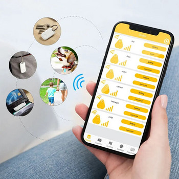 Мини GPS тракер за дете, куче, домашни любимци, търсач на ключове, Bluetooth анти-загубена аларма, интелигентен въздушен етикет, безжична детска чанта, търсач на портфейл, локатор
