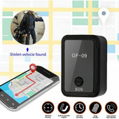 Mini GF-09 GPS Car Tracker Tracking σε πραγματικό χρόνο Anti-Theft Anti-lost GPS Locator Ισχυρή μαγνητική βάση για το αυτοκίνητο SIM Message Positioner