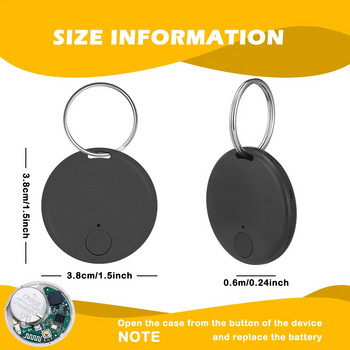 Φορητό Mini GPS Bluetooth Anti Lost Tracker για Old Men Kid Pet Bluetooth 5.0 Mobile Key Round Tracking Smart Finder Locator