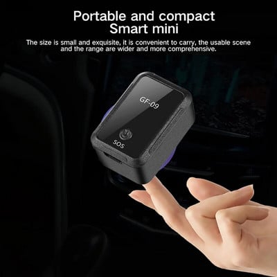 GF-09 Localizator GPS Control vocal Tracker Mini localizator inteligent miniatural Adsorbție magnetică puternică Tracker auto antifurt