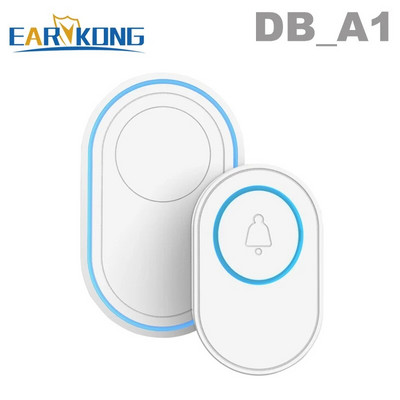 Ασύρματο Doorbell WiFi Σύστημα συναγερμού Έξυπνο Wireless Doorbell Strobe Siren Tuyasmart app 58 ήχος 433MHz ασύρματοι ανιχνευτές