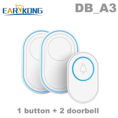 Ασύρματο Doorbell WiFi Σύστημα συναγερμού Έξυπνο Wireless Doorbell Strobe Siren Tuyasmart app 58 ήχος 433MHz ασύρματοι ανιχνευτές