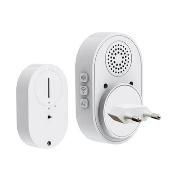 Tuya WiFi Intelligent Wireless Doorbell Home Welcome Doorbell Αδιάβροχο τηλεχειριστήριο Smart Door Bell Chime EU UK US Plug Προαιρετικό