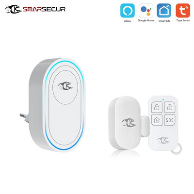 Tuya WiFi Sonerie inteligentă fără fir pentru acasă Sonerie de bun venit Telecomandă impermeabilă Sonerie inteligentă pentru ușă Sonerie UE Regatul Unit US Plug Opțional
