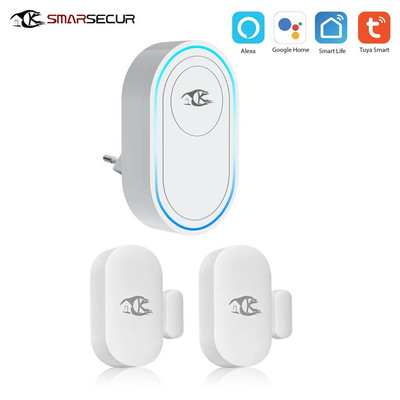 Tuya WiFi Sonerie inteligentă fără fir pentru acasă Sonerie de bun venit Telecomandă impermeabilă Sonerie inteligentă pentru ușă Sonerie UE Regatul Unit US Plug Opțional