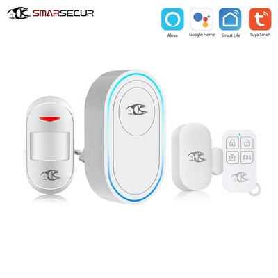 Tuya WiFi Sonerie inteligentă fără fir pentru acasă Sonerie de bun venit Telecomandă impermeabilă Sonerie inteligentă pentru ușă Sonerie UE Regatul Unit US Plug Opțional