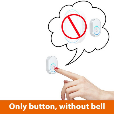 Tuya WiFi Sonerie inteligentă fără fir pentru acasă Sonerie de bun venit Telecomandă impermeabilă Sonerie inteligentă pentru ușă Sonerie UE Regatul Unit US Plug Opțional