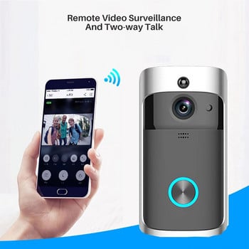 V5 WiFi Video Door Door Door Door Bell Camera Μπαταρία Power Voice θυροτηλέφωνο με Chime Night Vision Ασύρματη κάμερα ασφαλείας σπιτιού