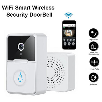 HD Video Door Bell Ασύρματη WiFi Doorbell Camera Αδιάβροχη Smart Wireless Doorbell Outdoor with Camera Night Vision