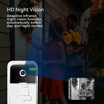 Meian Wireless Doorbell Wifi Welcome Doorbell Visual HD Voice Change Door Bell Smart Night Vision Video Intercom Home Security