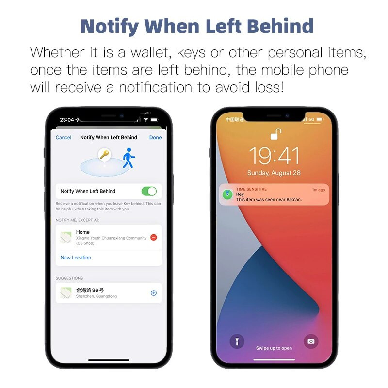 Mini sekimo įrenginys, skirtas Apple Find My Key Smart Tag Child Finder Pet Car Lost Tracker Smart Bluetooth GPS Tracker IOS sistema