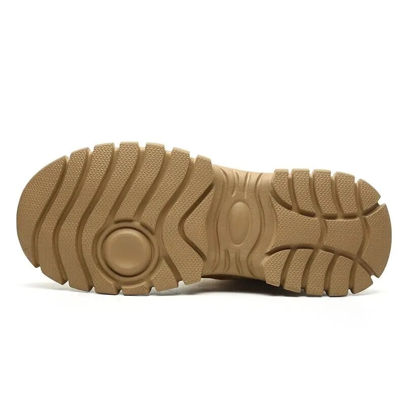 Pánske bezpečnostné pracovné topánky s oceľovou špičkou, vodotesné, odolné voči nárazom a prepichnutiu, vhodné na outdoorové dobrodružstvá a turistiku