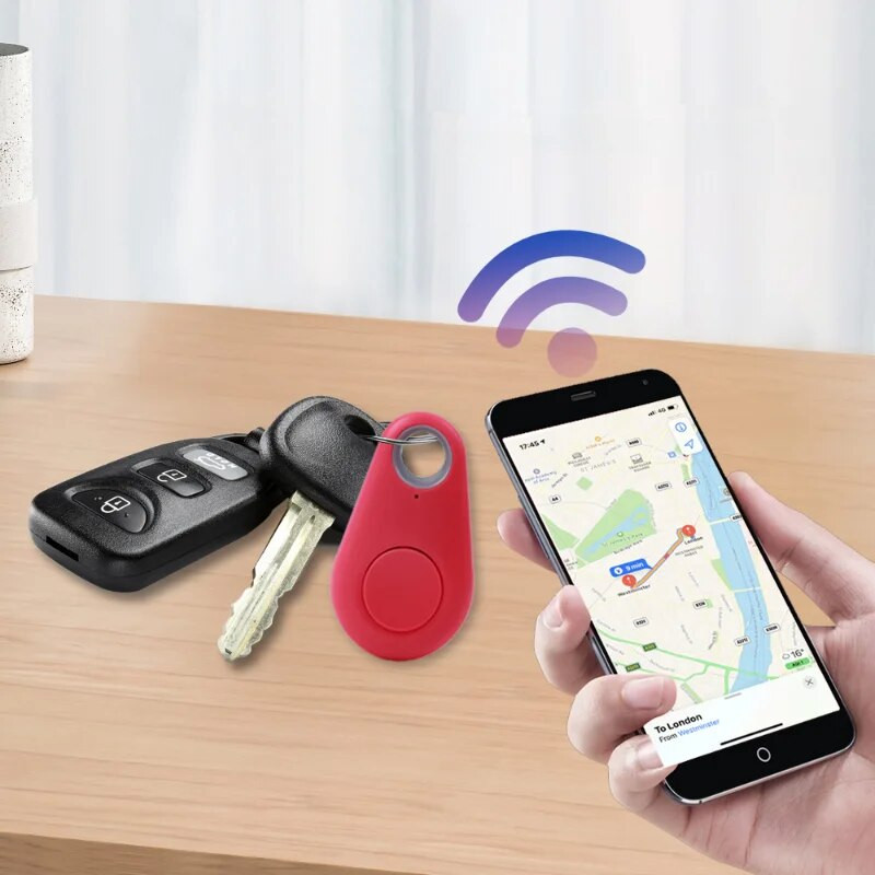 Localizator de chei Bluetooth Tracker fără fir Câine Animal de companie Tracker GPS Dispozitiv anti-pierdere Mini Finder rezistent la apă Poziționare pentru portofel