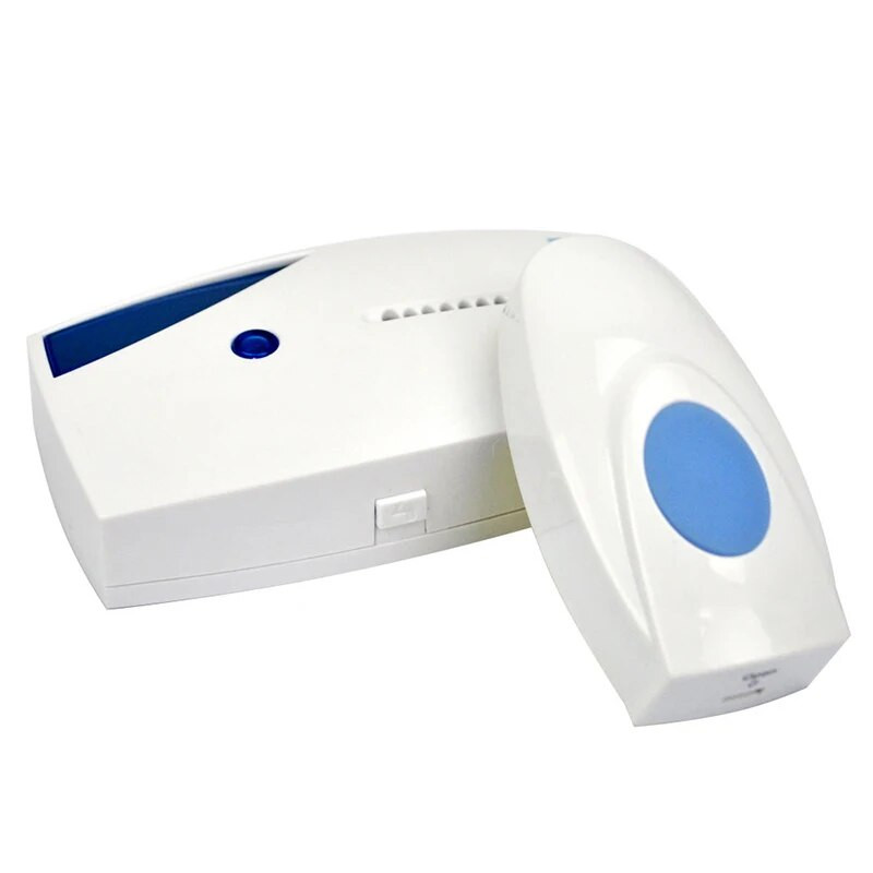 Bežično zvono na vratima Zvono dobrodošlice Inteligentno kućno zvono Alarm s 36 pjesama Pametno zvono na vratima Bežično zvono Vodootporna tipka Bijela