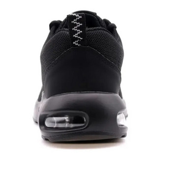 Работни защитни обувки с въздушна възглавница за мъже, жени, дишащи работни маратонки, обувки със стоманени пръсти Защитна обувка против пробиване