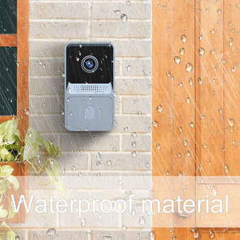 Έξυπνο ασύρματο κουδούνι πόρτας WIFI Τηλέφωνο βίντεο ενδοεπικοινωνία 100° Wide Vision HD Κάμερα Υπέρυθρη νυχτερινή όραση Κουδούνι ασφαλείας σπιτιού