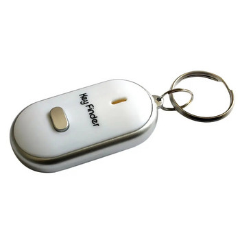Интелигентен локатор за търсене Anti-lost Key Finder Keychain Whistle Beep Звуков контрол LED фенерче Преносим автомобилен ключотърсач