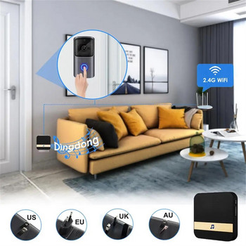 M10 Smart HD 720p 2,4G Ασύρματη κάμερα Wifi Video Doorbell Οπτική ενδοεπικοινωνία Night Vision Ip Doorbell Ασύρματη κάμερα ασφαλείας