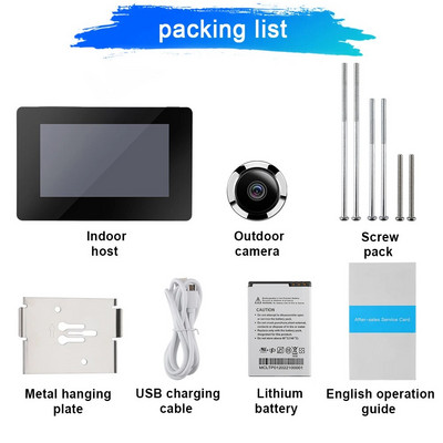 4,3-tolline piiluava uksevaaturi uksekellakaamera 120 kraadi lainurk LCD 100 W pikslit nutikas elektrooniline kassisilma uksekaamera monitor