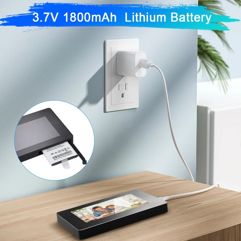 4,3-tolline piiluava uksevaaturi uksekellakaamera 120 kraadi lainurk LCD 100 W pikslit nutikas elektrooniline kassisilma uksekaamera monitor