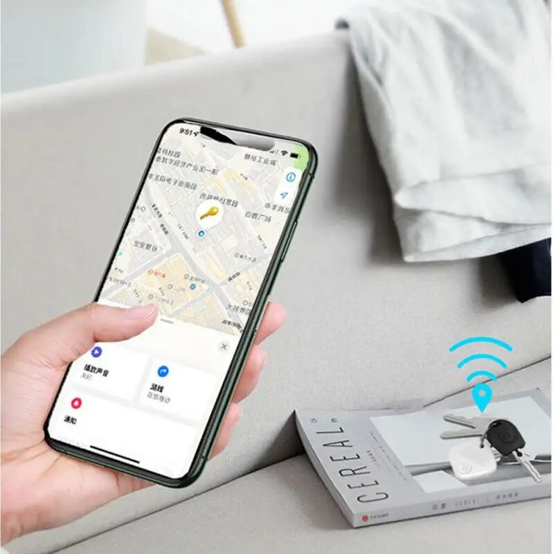 Bluetooth GPS Tracker για αντικατάσταση ετικέτας αέρα Apple μέσω Find My to Locate Card Wallet iPad Keys Kids Dog Reverse Position MFI