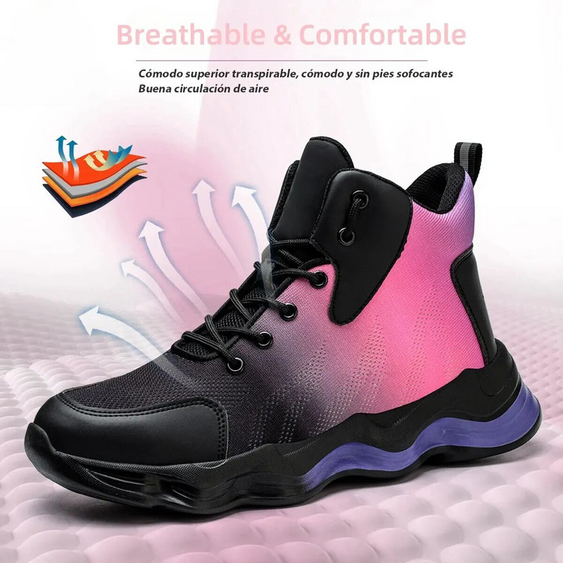 Άφθαρτα Γυναικεία Παπούτσια Ασφαλείας Εργατικά Παπούτσια Αντικραδασμικά Βιομηχανικά Παπούτσια Γυναικεία Μπότες