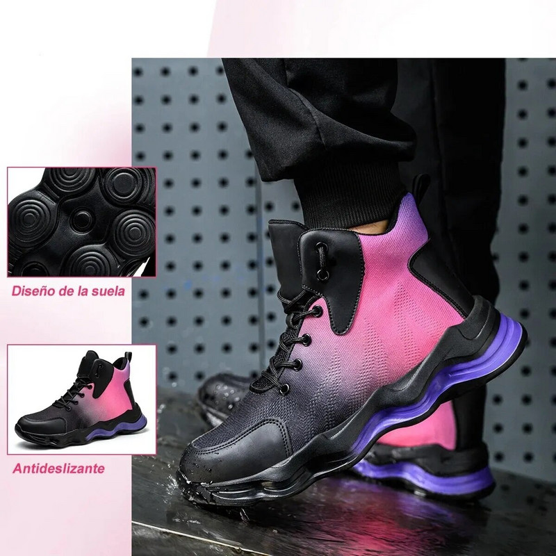 Άφθαρτα Γυναικεία Παπούτσια Ασφαλείας Εργατικά Παπούτσια Αντικραδασμικά Βιομηχανικά Παπούτσια Γυναικεία Μπότες