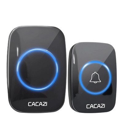 Juhtmevaba uksekell IP44 veekindel 60 kellamäng 110DB 300M kaugjuhtimispult EU UK USA nutikas uksekell nutikas kodu tervitus uksekell