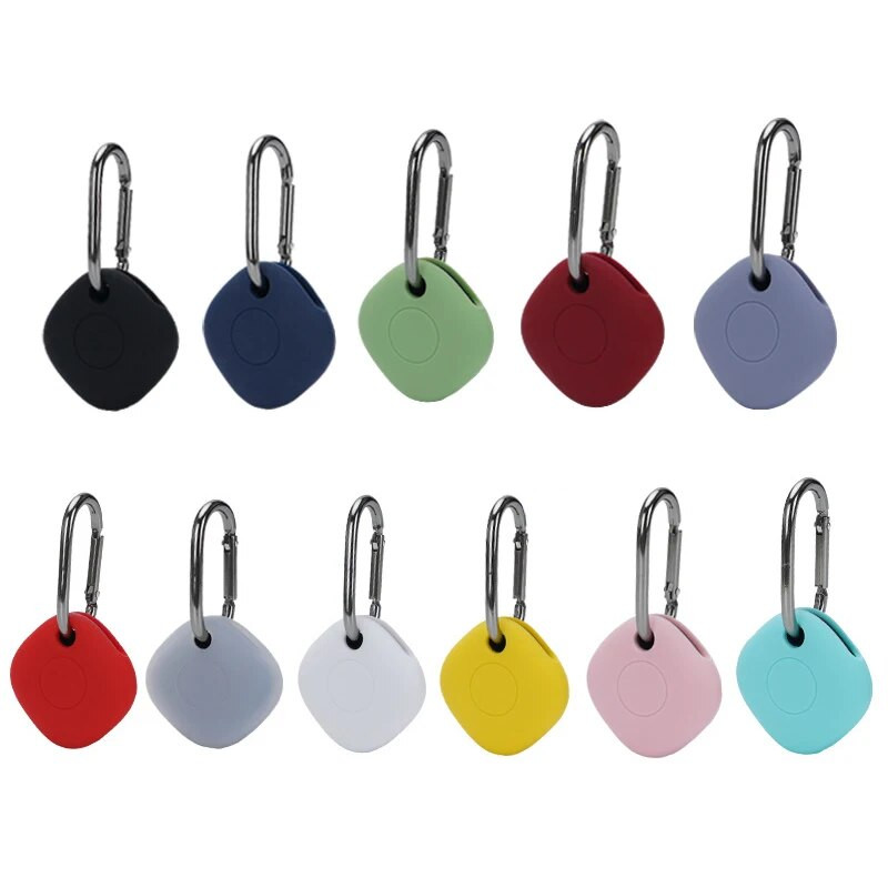 Mini Pet Kids kaotsiminekuvastane võtmeotsija alarm Nutikas sildi võtmeotsija võtmehoidja jälgija silikoonist kaitseümbris Samsung Galaxy jaoks