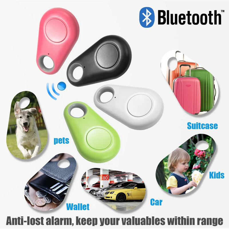 KERUI Mini Fashion Smart Bluetooth 4.0 GPS Tracker Spriječi gubitak Protuprovalni alarm Auto Pronađi lokaciju Pozicioner za kovčeg Dječji novčanik