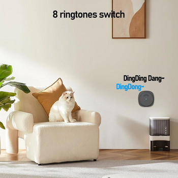 Ασύρματο κουδούνι USB για AC Doorbell 150 μέτρα μεγάλης απόστασης 8 τραγούδια 3 επιπέδων όγκους Visual Doorbell αξεσουάρ