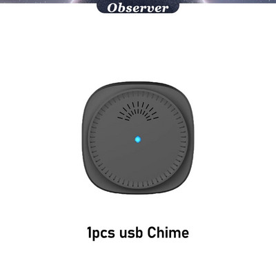 Belaidis USB varpelis, skirtas kintamosios srovės durų skambučiui, 150 metrų atstumu, 8 dainos, 3 lygių garsai, vaizdiniai durų skambučio priedai