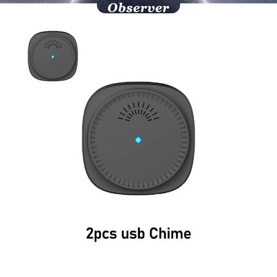 Belaidis USB varpelis, skirtas kintamosios srovės durų skambučiui, 150 metrų atstumu, 8 dainos, 3 lygių garsai, vaizdiniai durų skambučio priedai