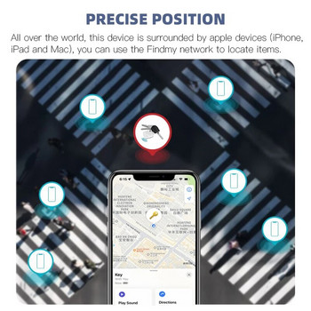 Smart Bluetooth GPS Tracker Работа с Apple Find My APP ITag Anti Lost Reminder Device MFI Rated Locator Car Key Pet Kids Finder