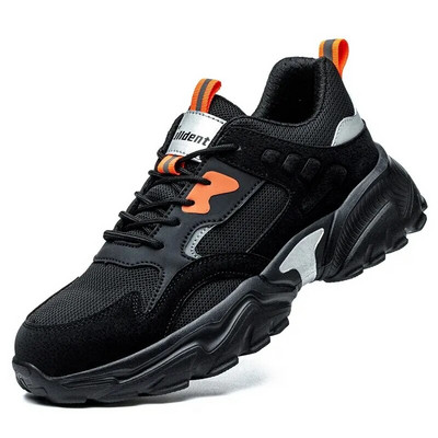 Ανδρικά παπούτσια ασφαλείας Ατσάλινα δάχτυλα κατά της φθοράς Φως οροφής Άνετο με προστασία από τρύπημα Αντίσταση διείσδυσης νυχιών Ασφάλεια