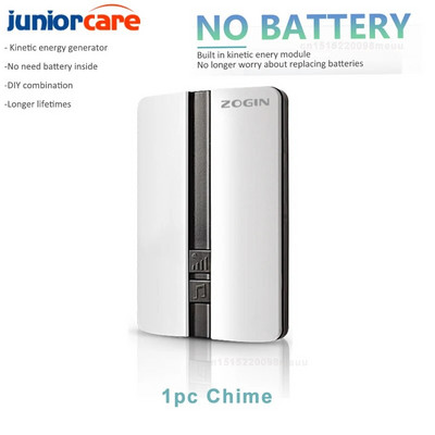 Έξυπνα σετ κουδουνιών πόρτας Ασύρματο κουδούνι πόρτας Αδιάβροχο αυτοτροφοδοτούμενο κουμπί Δέκτης κουδουνιών για το σπίτι εξωτερικού χώρου Δέκτης δωρεάν μπαταρία Κουδούνι πόρτας