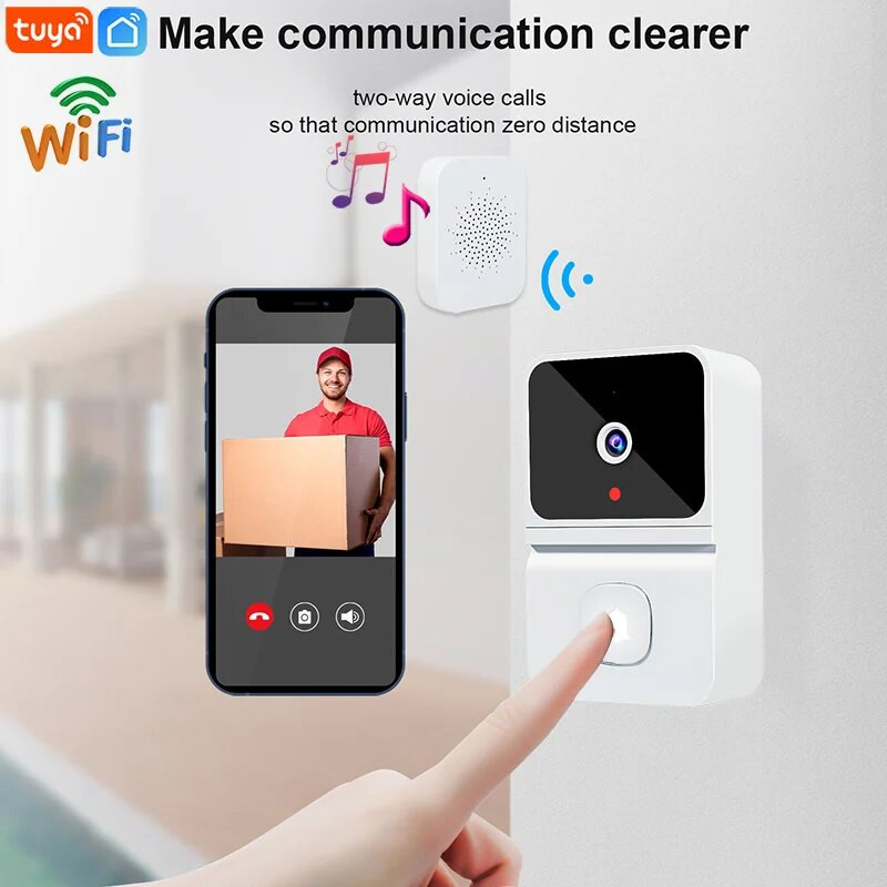 Ασύρματο Doorbell 433MHz Home Welcome Door Bell Μουσική Chime Melodies Δέκτης Έξυπνος συναγερμός ασφαλείας σπιτιού